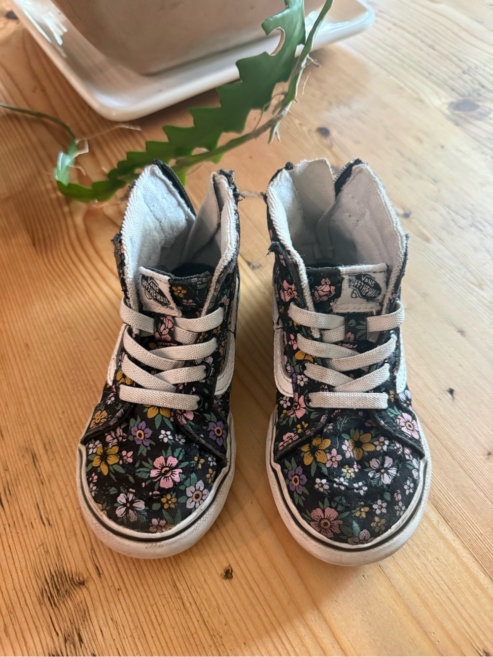 Vans Toddler / Kids Floral High-Top Sneakers - Black Floral